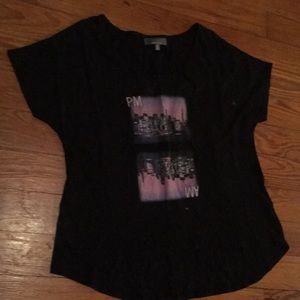 Black NYC Print Tee
